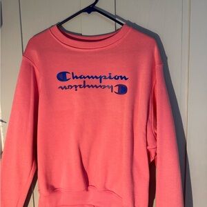 Champion Women's Coral Crew Neck Sweater